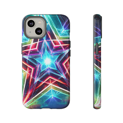 Neon Light Stars Tough Phone Case