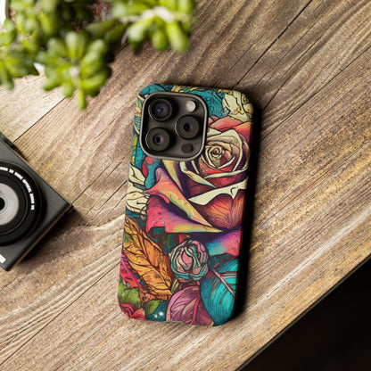 Colorful Roses Tough Phone Case