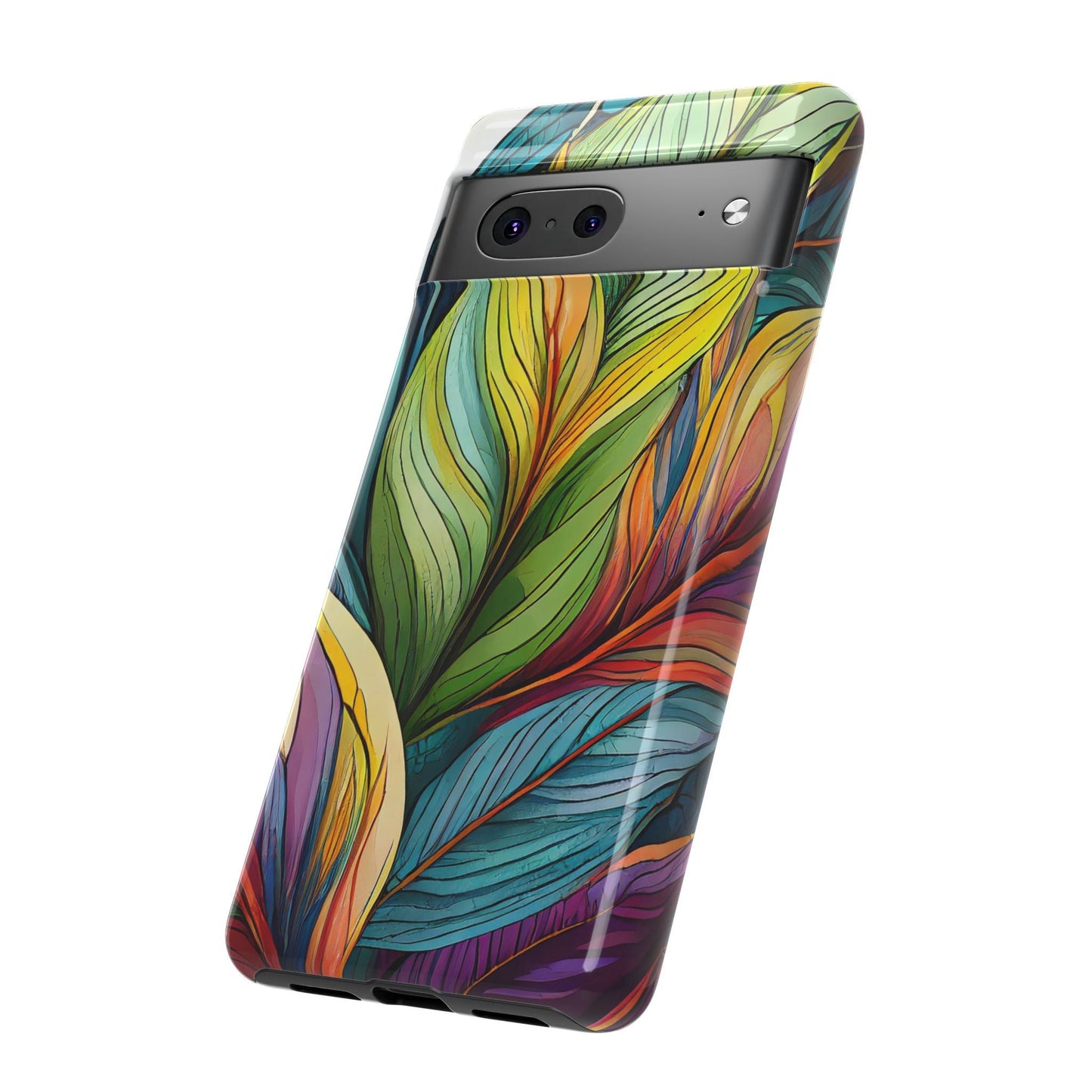 Vibrant Tropical Leaf Tough Phone Case