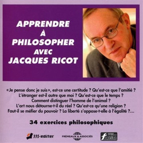 Jacques Ricot - Apprendre A Philosopher Music CD