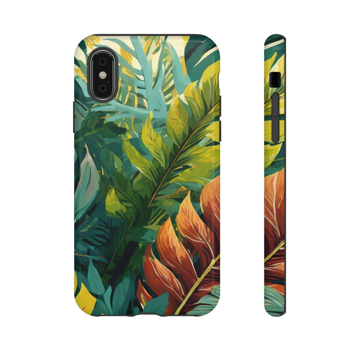 Tropical Leaf Tough Phone Case