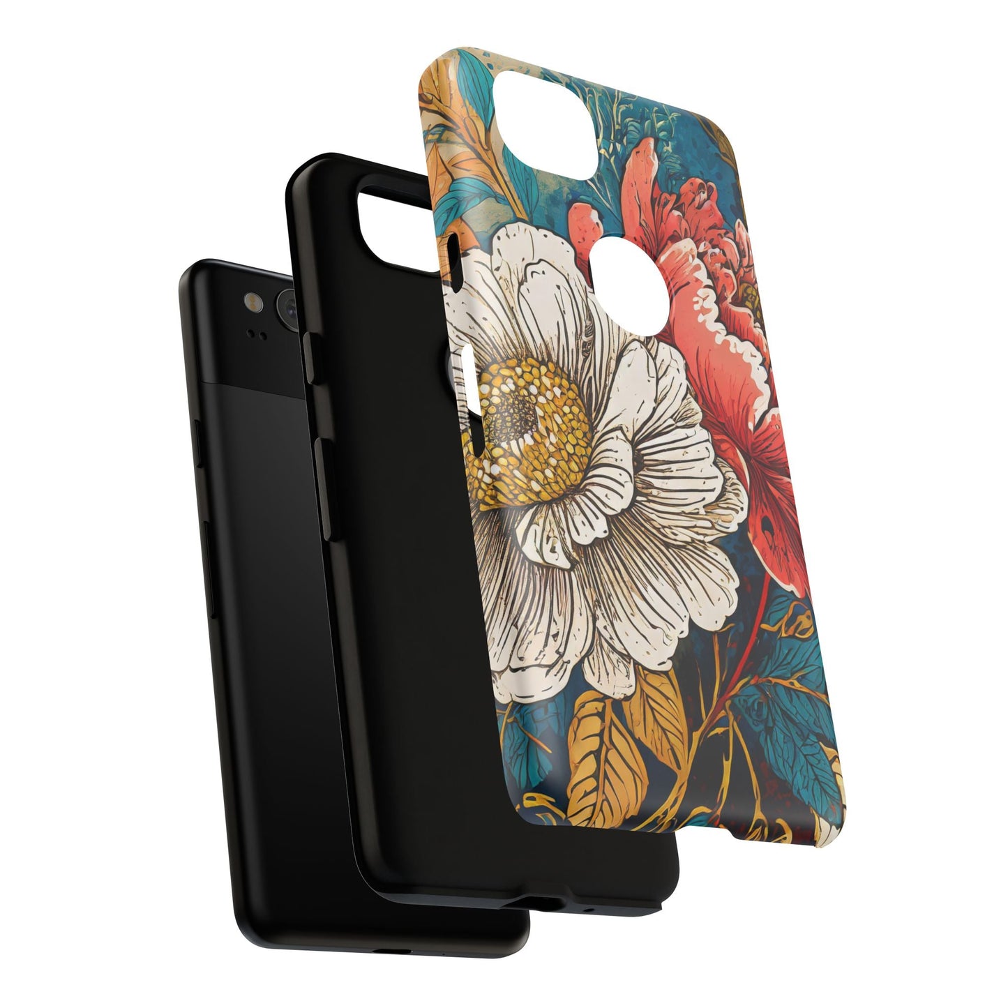 Artistic Floral Tough Phone Case