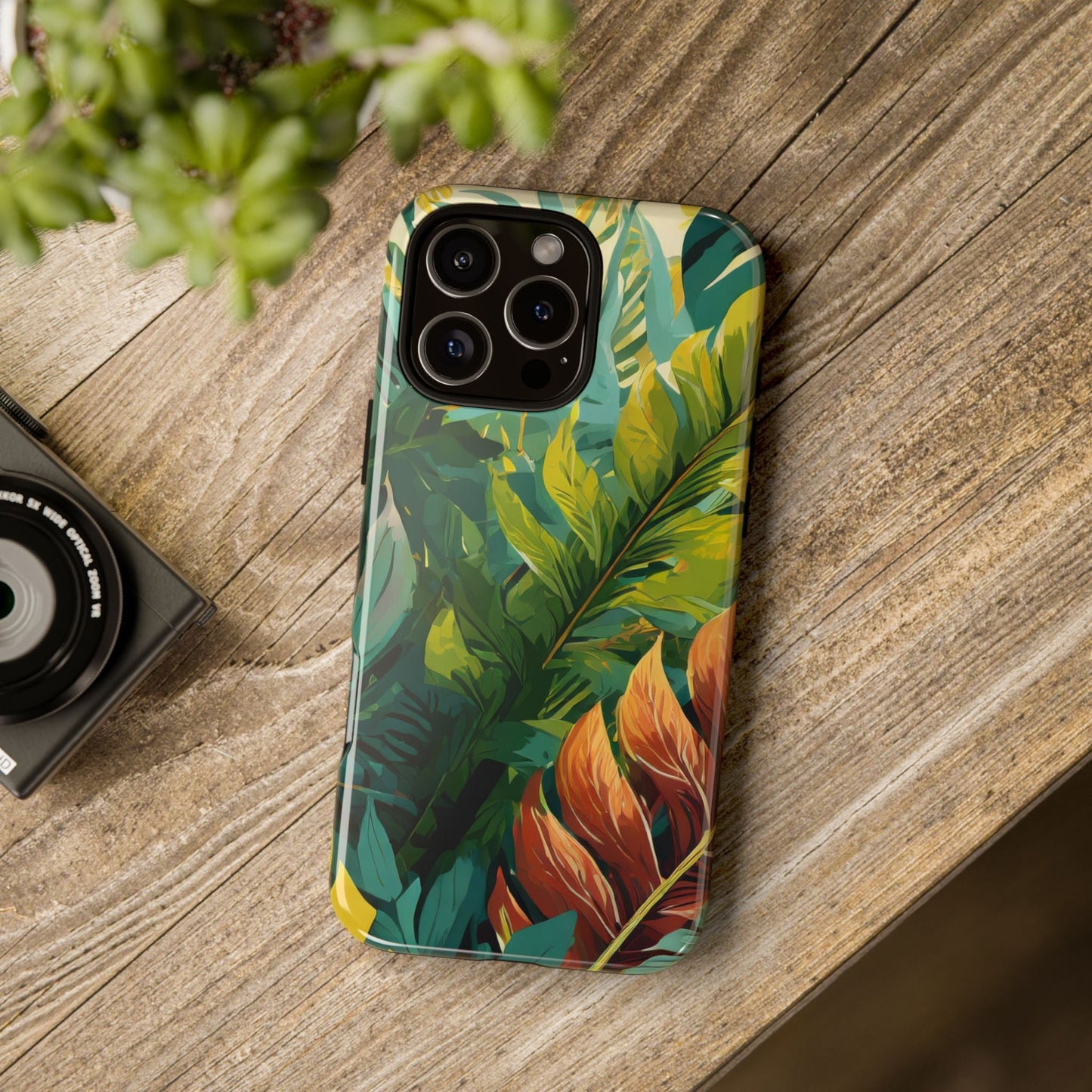 Tropical Leaf Tough Phone Case