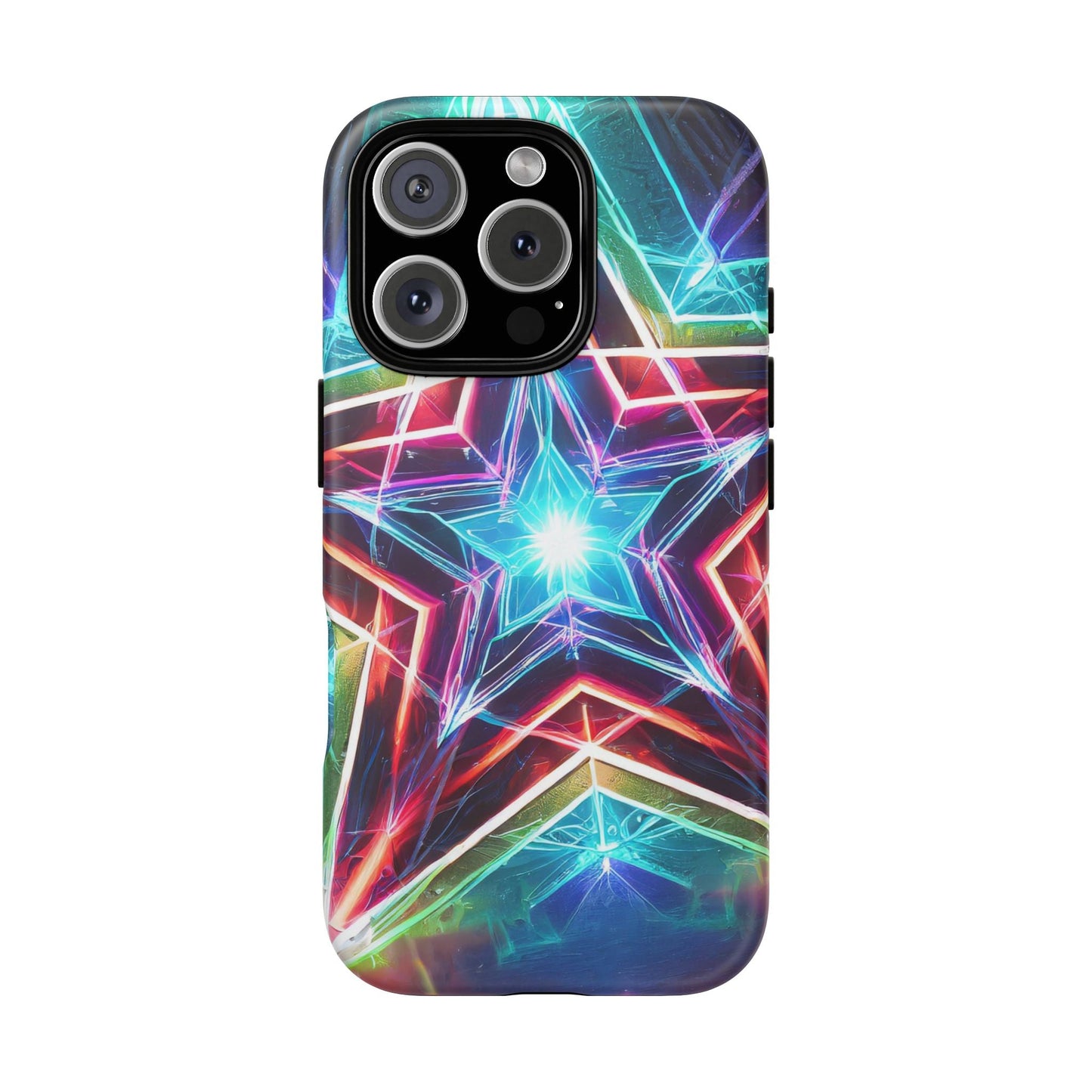 Neon Light Stars Tough Phone Case