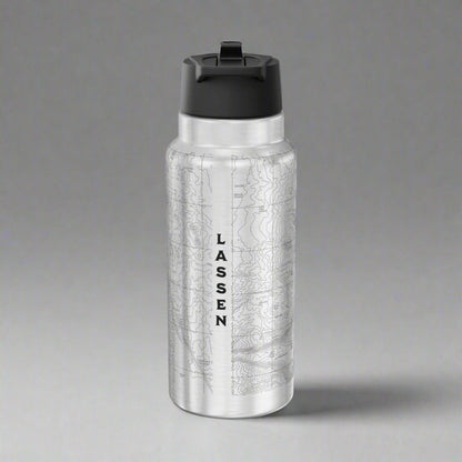 Lassen Volcanic National Park Topo Tumbler Bottle