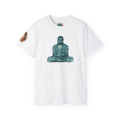 Fine Art Buddha Chalk Drawing Print Unisex Ultra Cotton Tee