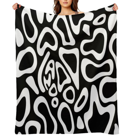 Lando Norris 2024 White Helmet Pattern Throw Blanket