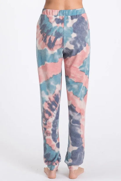BiBi Tie Dye French Terry Casual Pants