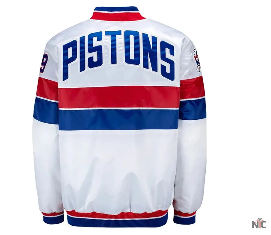 35th Anniversary Detroit Pistons White Jacket