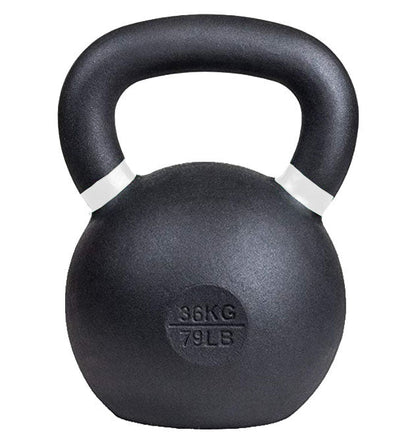 36 kg (80 lb) Powder-Coated Cast-Iron Kettlebell – Black | SoCal Kettlebellz