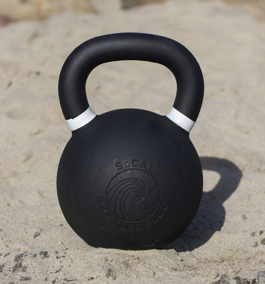 36 kg (80 lb) Powder-Coated Cast-Iron Kettlebell – Black | SoCal Kettlebellz
