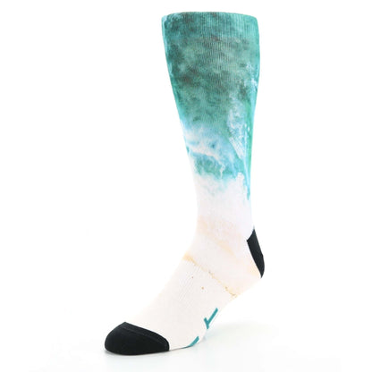 Happy Place Beach Custom Print Men's Socks