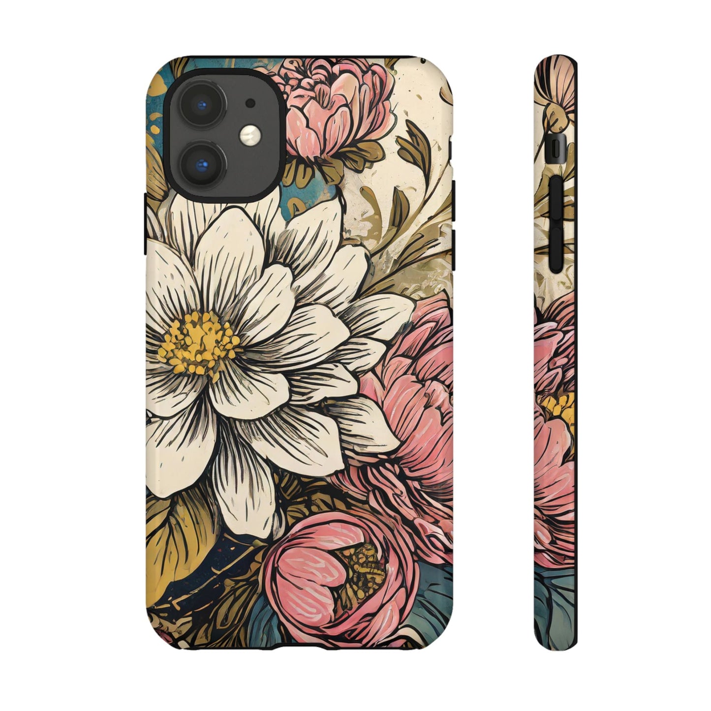 Beautiful White Floral Tough Case
