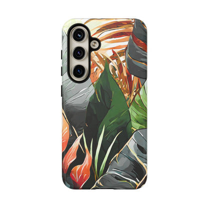 Tropical Leaf Tough Phone Case