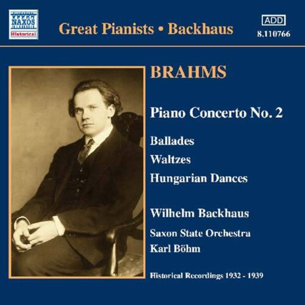 WILHELM BACKHAUS - Pno Con 2 Music CD