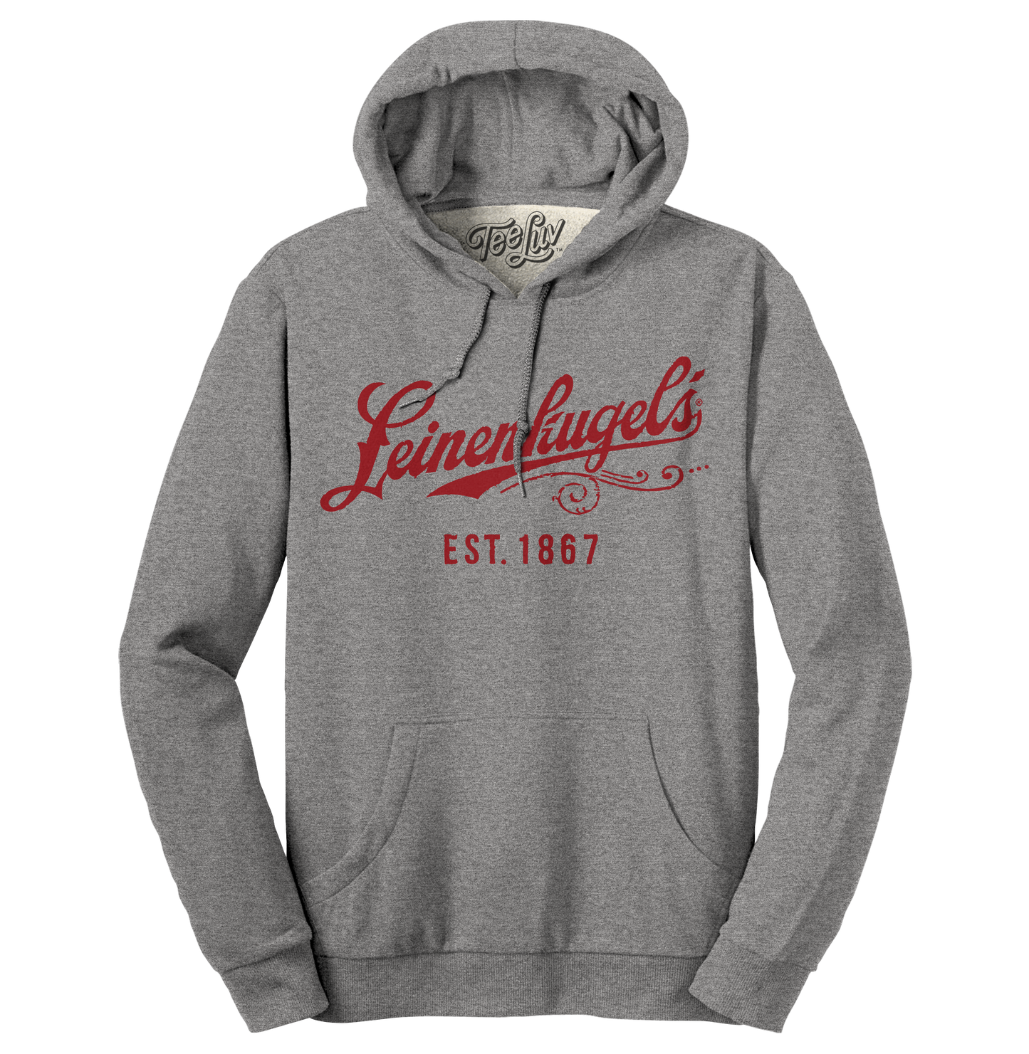 Leinenkugel's Beer Logo Pullover Hooded Sweatshirt - Gray