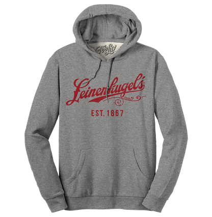 Leinenkugel's Beer Logo Pullover Hooded Sweatshirt - Gray