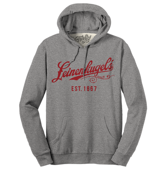 Leinenkugel's Beer Logo Pullover Hooded Sweatshirt - Gray