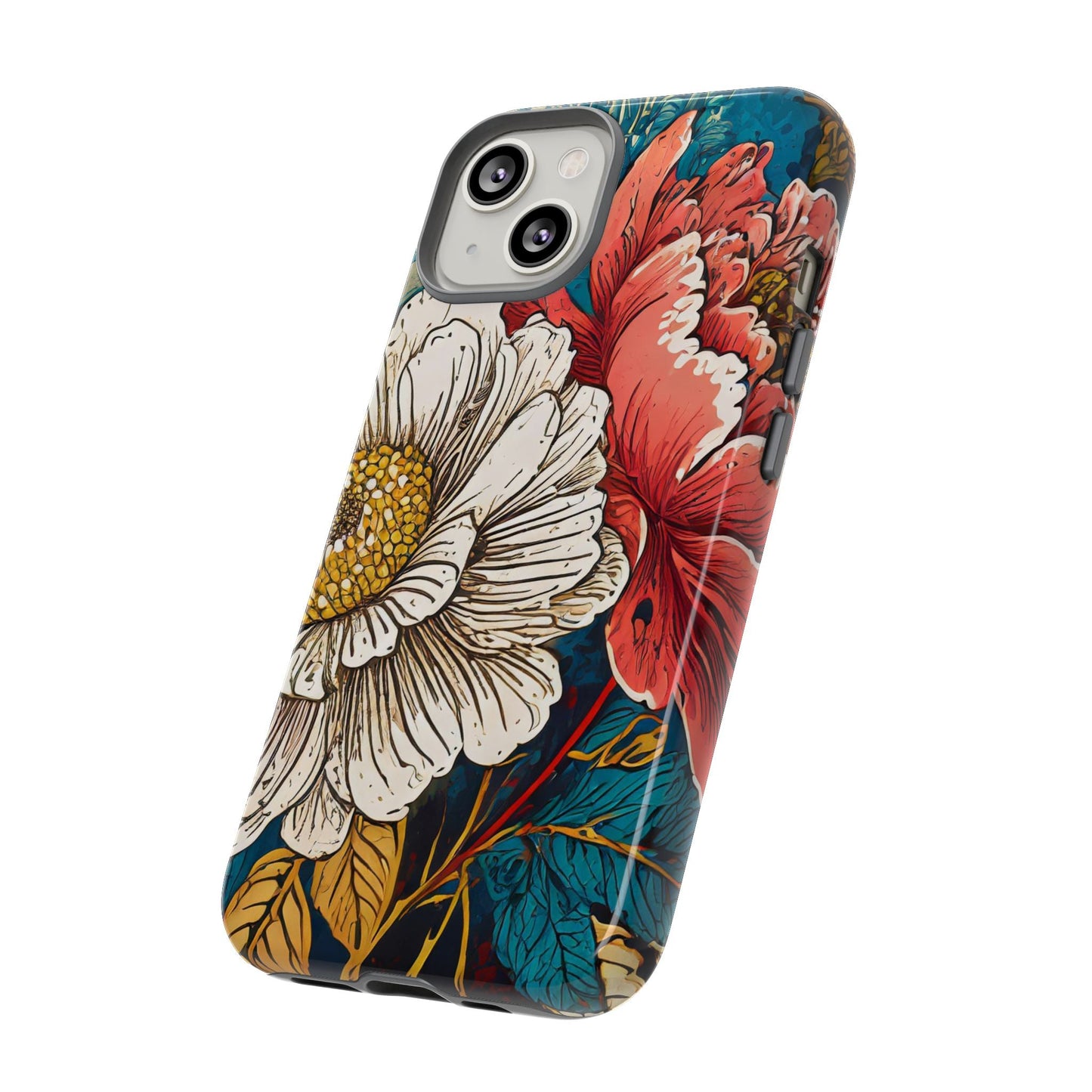 Artistic Floral Tough Phone Case