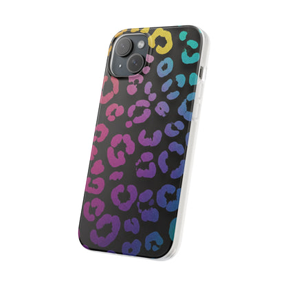 Vibrant Leopard Print Flexi Phone Case