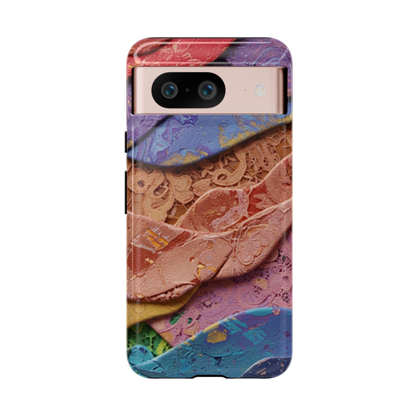 Abstract Painted Lace Tough Phone Case