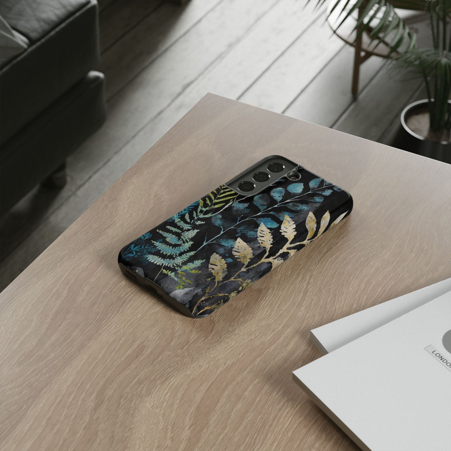 Dark Floral Tough Phone Case