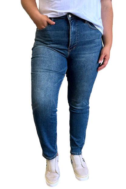 Full Size Tummy Control High Waist Slim Jeans