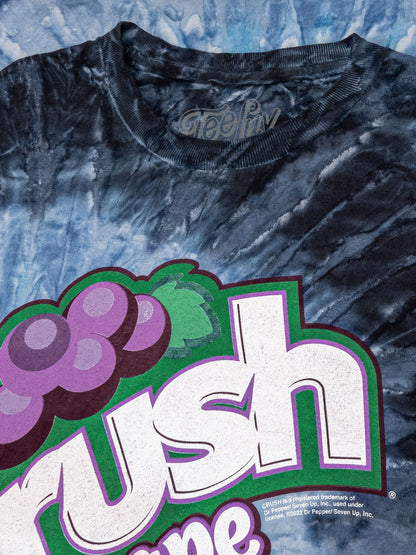 Grape Crush Soda Logo Tie Dye T-Shirt - Evening Sky Tie Dye