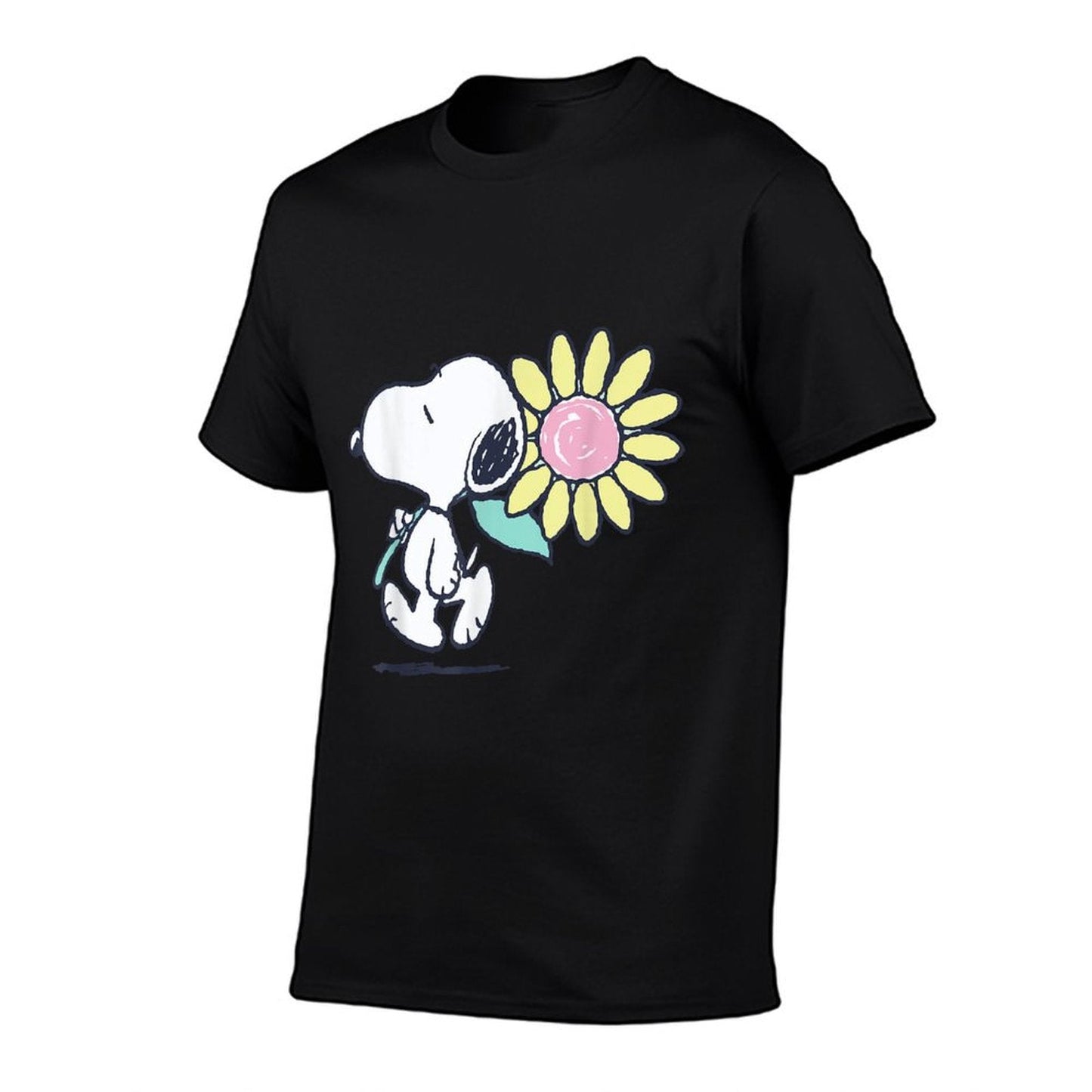 Peanuts Snoopy Pink Daisy Flower T-Shirt