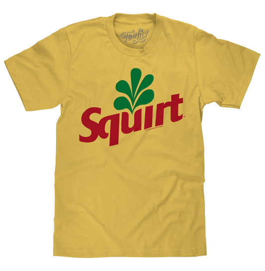 Squirt Grapefruit Soda Logo T-Shirt - Banana Yellow