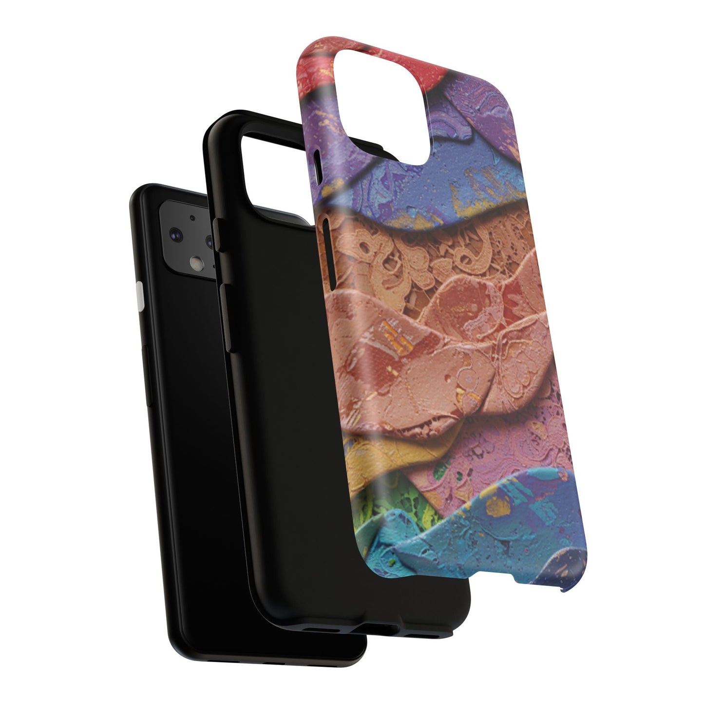 Abstract Painted Lace Tough Phone Case