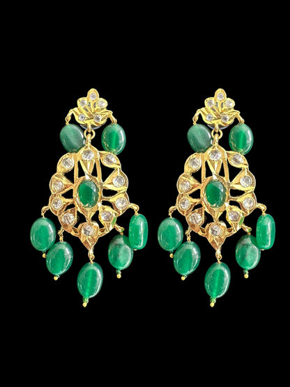 Soha Hyderabadi five layer necklace / satlada in Green( SHIPS IN 4 WEEKS )
