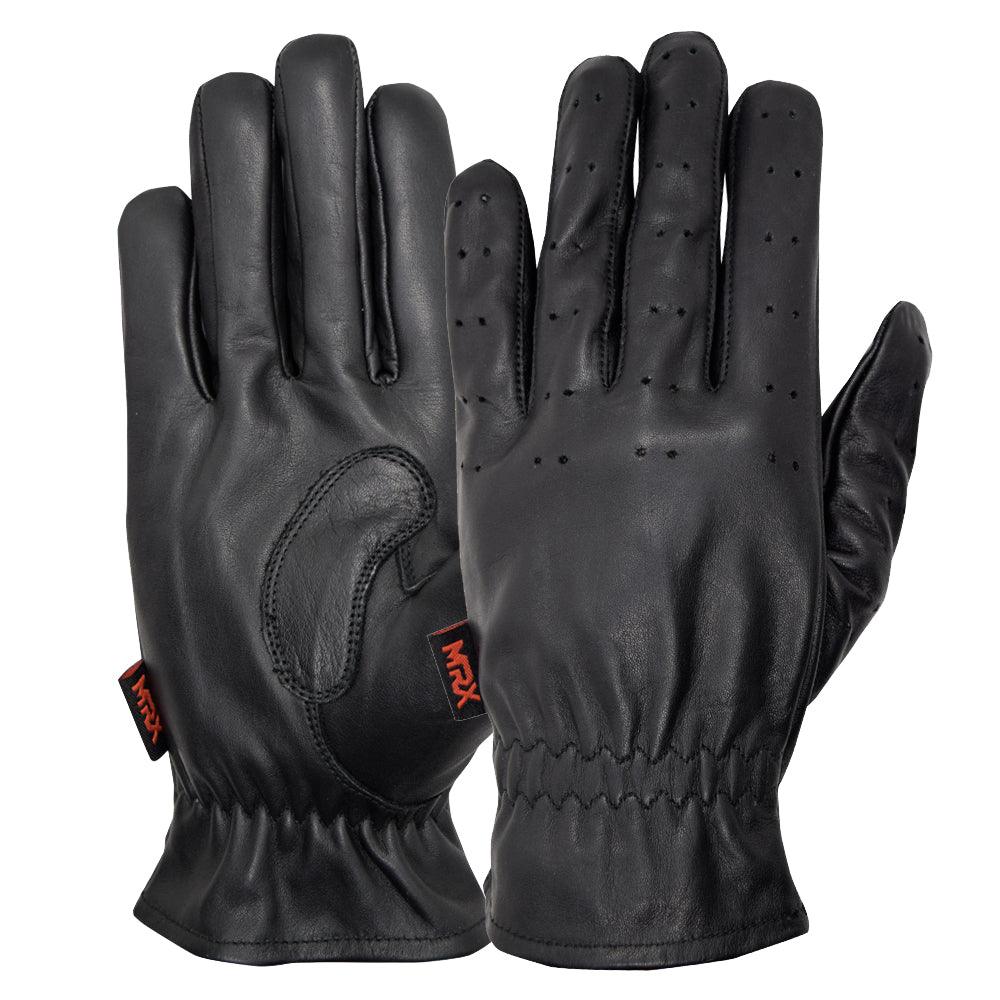 MRX Driving Gloves Basic Soft Cofferse Outdoor Glove Goat Leather Full Finger - Triathlete Store