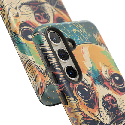 Abstract Chihuahua Tough Phone Cases
