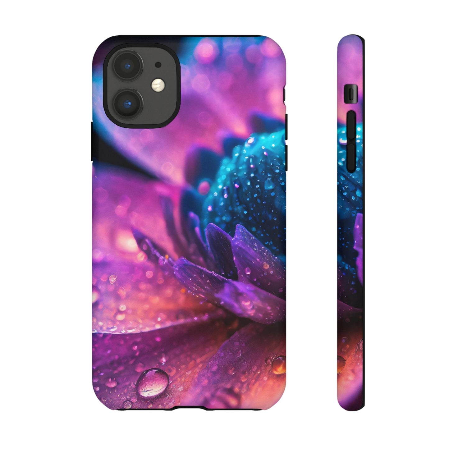 Vibrant Blue And Purple Flower Tough Phone Case