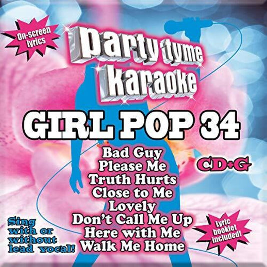 Party Tyme Karaoke - Party Tyme Karaoke: Girl Pop 34 [CD]