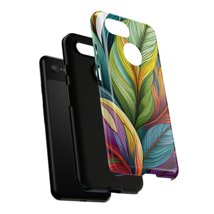 Vibrant Tropical Leaf Tough Phone Case
