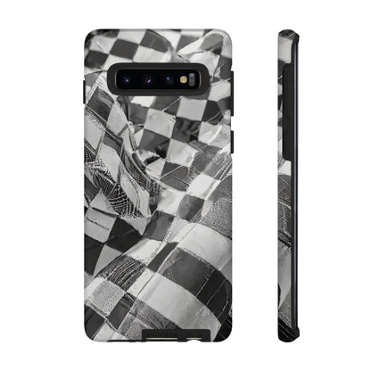 Abstract Checker Print Tough Phone Case