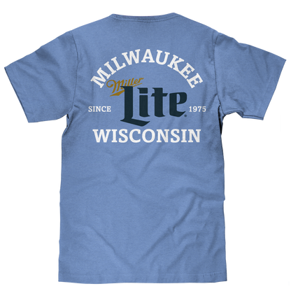 Miller Lite Milwaukee Wisconsin T-Shirt - Blue