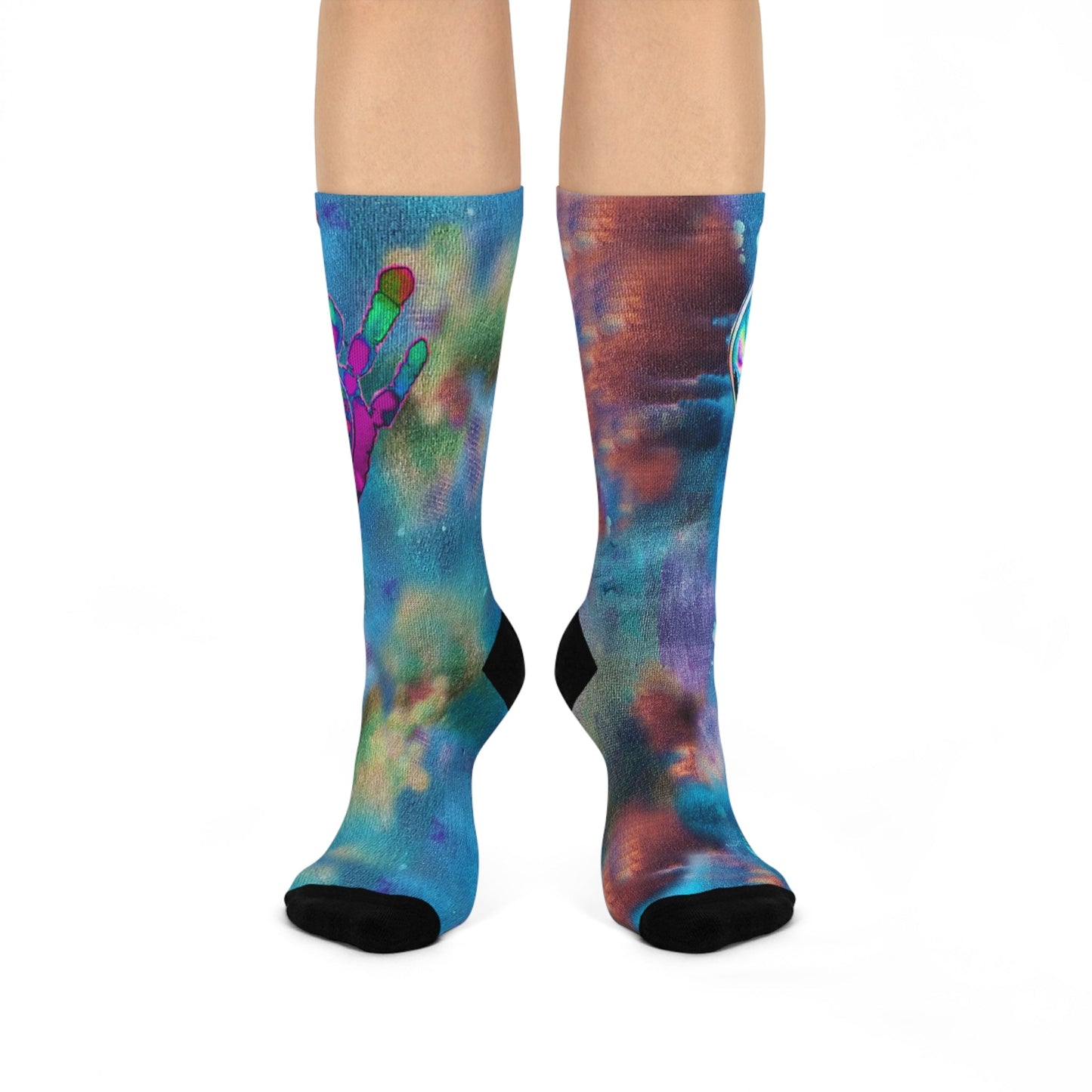 Aroura Borealis Skull Premium Socks