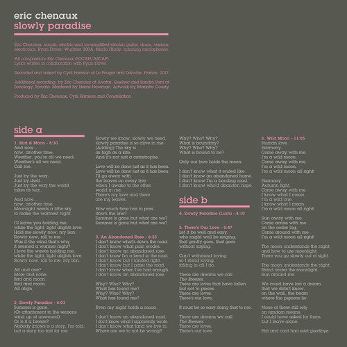 Eric Chenaux - Slowly Paradise Music CD