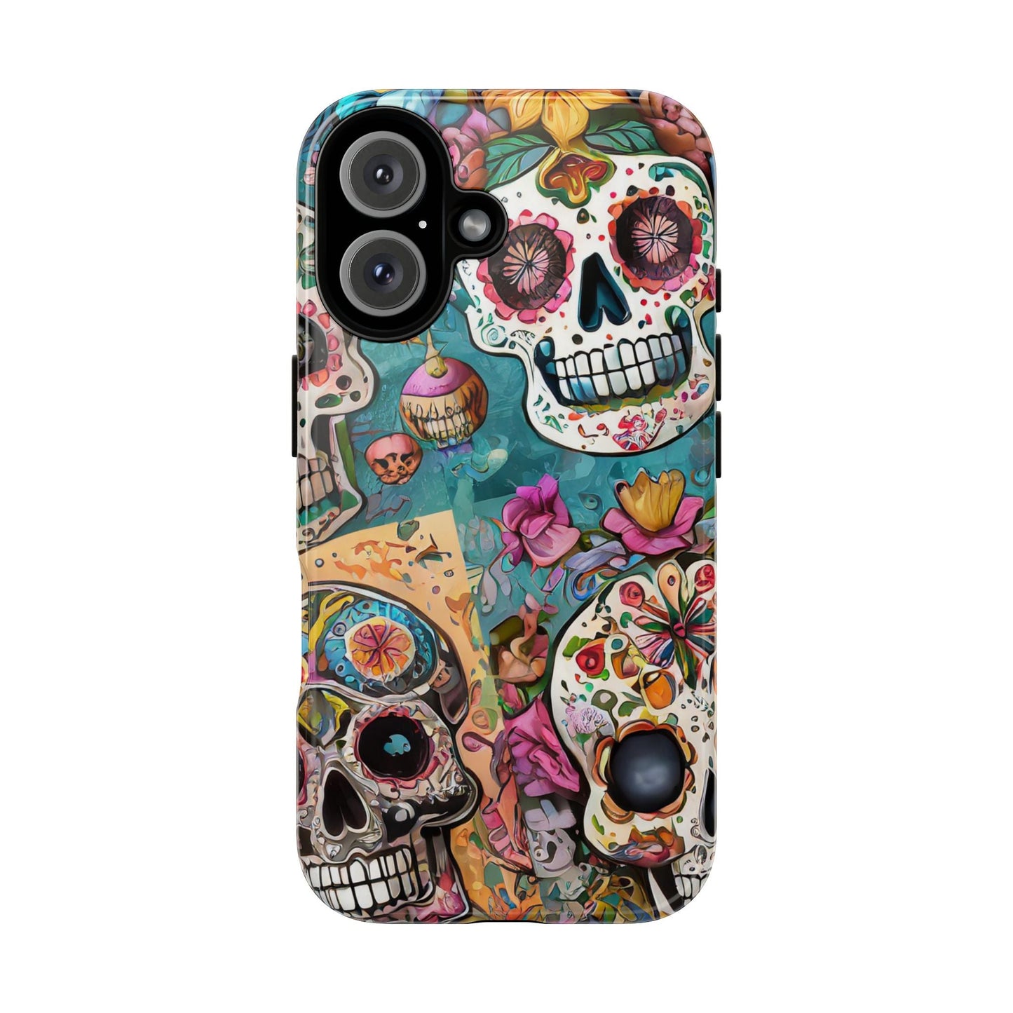 Vibrant Sugar Skull Tough Phone Case