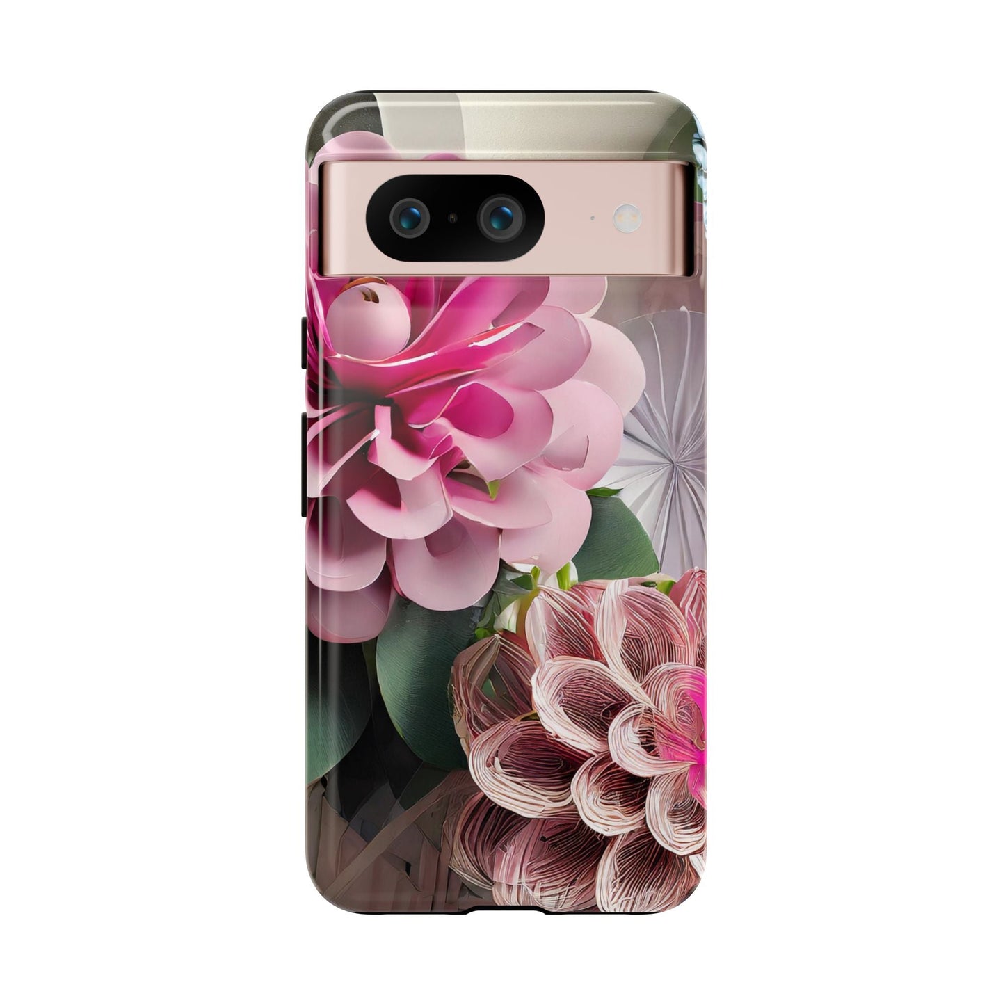 Elegant Paper Flowers Tough Phone Case