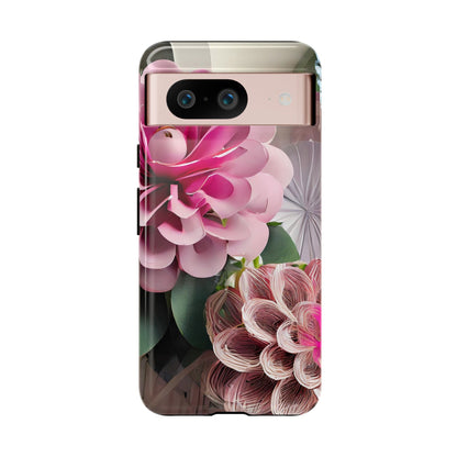 Elegant Paper Flowers Tough Phone Case