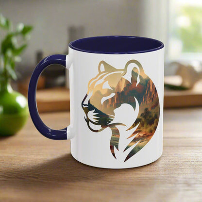 Zion National Park Mountain Lion Colored Coffee Mug 11oz 15oz