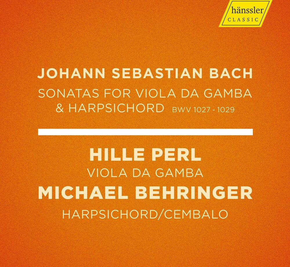 J Bach S / Perl / Behringer - Sonatas 1027-1029 Music CD