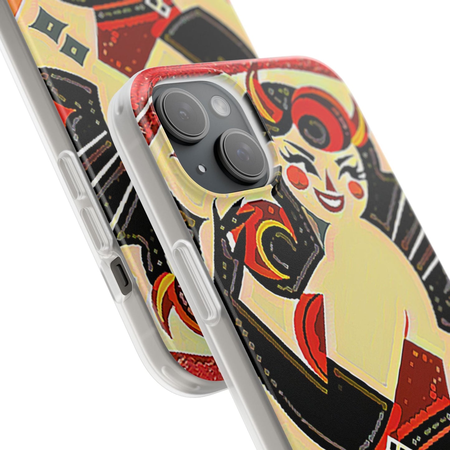 Red & Black Female Devil Flexi Phone Case