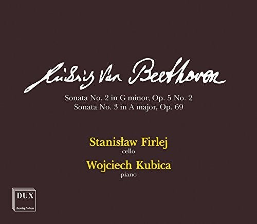 Beethoven / Firlej / Kubica - Cello Sonatas 2 & 3 Music CD