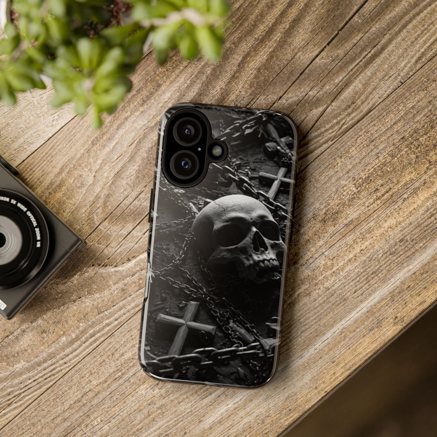 Gothic Skull Tough Phone Case