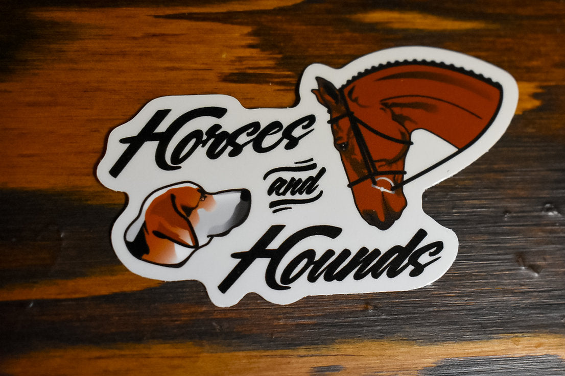 Horses & Hounds Sticker